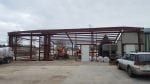 Steel building construction to match existing