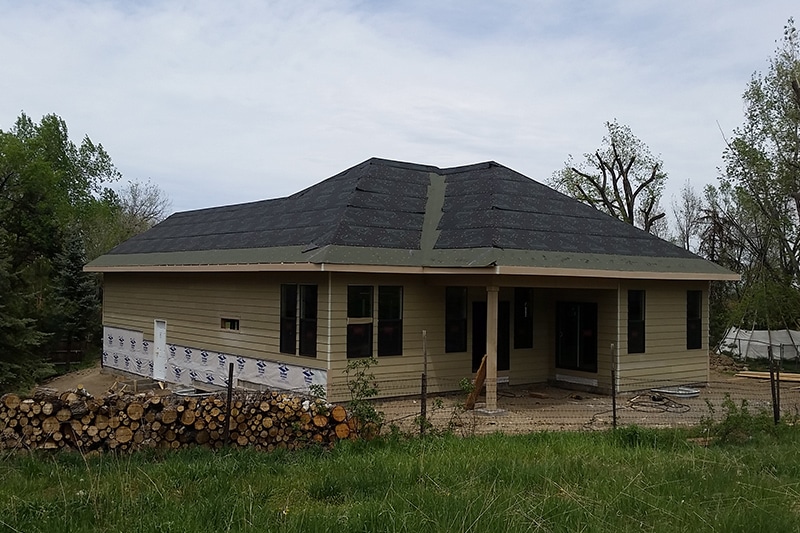 colorado custom home under construction